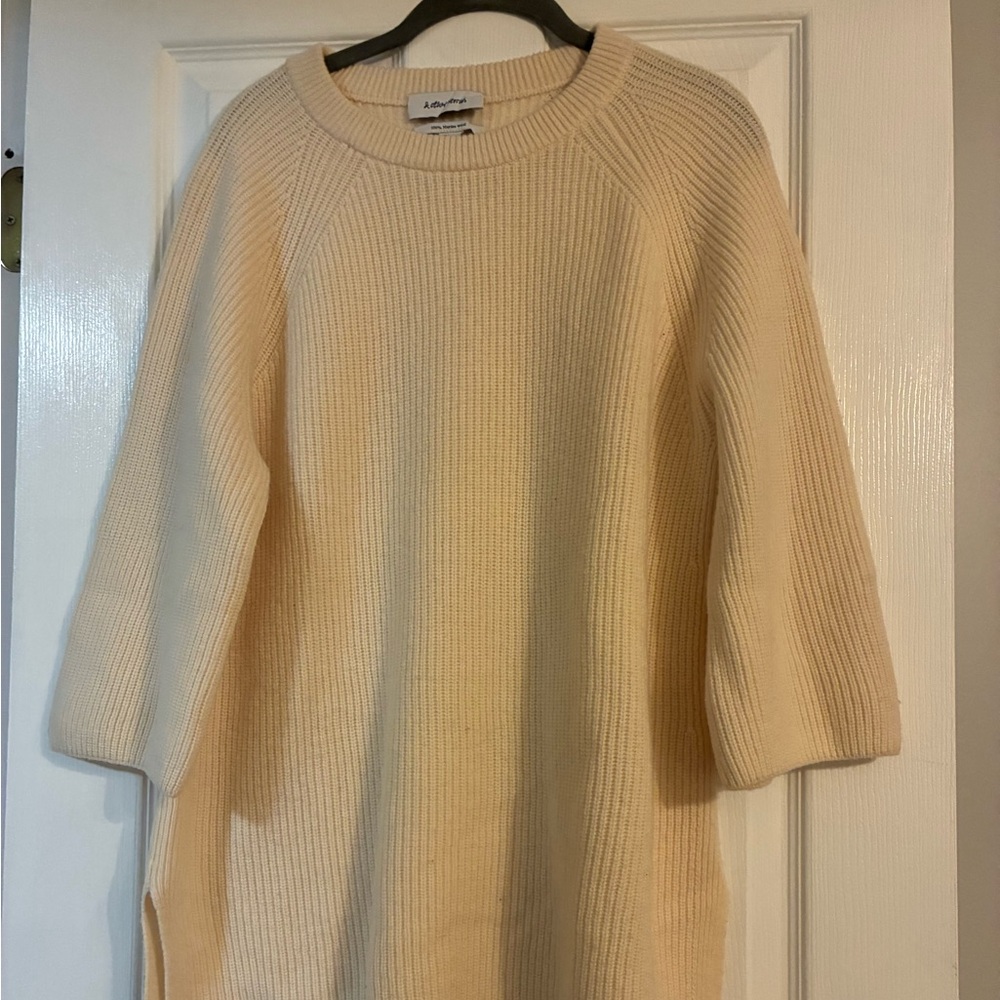 & Other Stories Beige Ribbed Women's Sweater